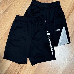 Champion Black Kids Athletic Shorts